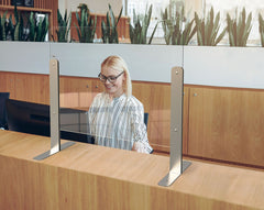 Hygieneskjerm, herdet glass