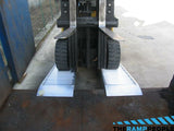 SH Containerrampe aluminium 2  kanaler. 12 til 40 cm høydeforskjell . Opp til 7500kg.