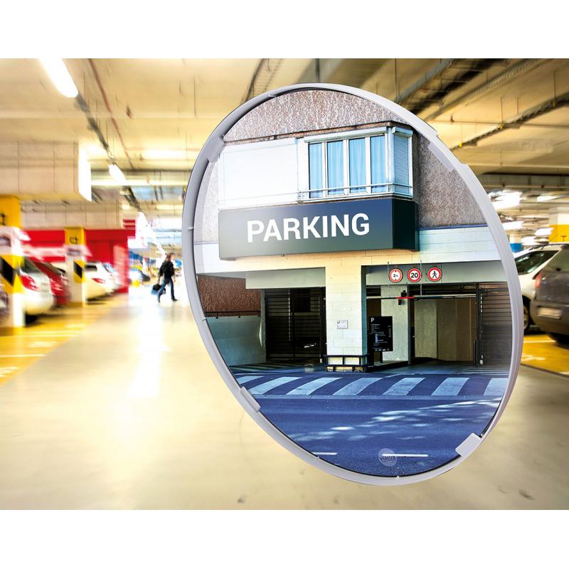 Gatespeil Universal, sirkulært speil med ramme - Ramper.no