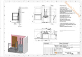 Ascendor PLV9 Løfteplattform for vertikale løft Kapasitet 225 kg Maks 140cm løftehøyde.