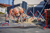 Sammenleggbart sperregjerde i stål, 300cm