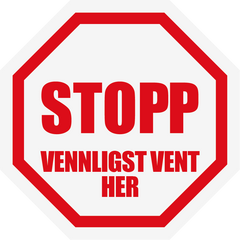 Gulvmerketape "STOPP 1"