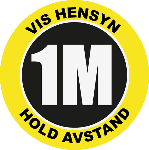 Gulvmerketape "VIS HENSYN 1M"