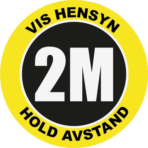 Gulvmerketape "VIS HENSYN 2M"